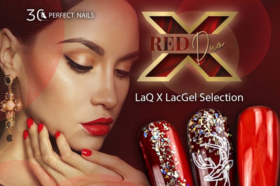 LacGel LaQ X Red Duo Gel Polish Selection