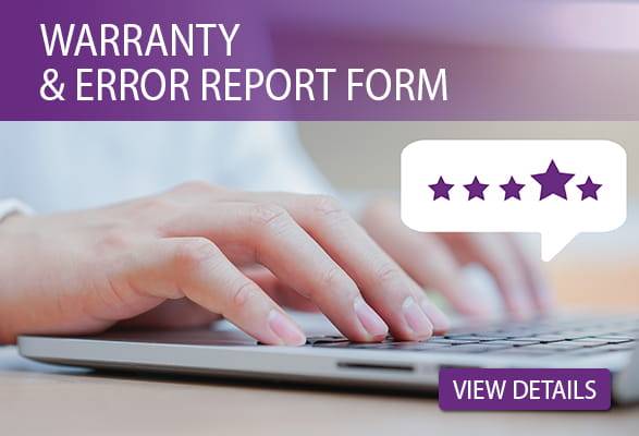 Warranty & Error report form